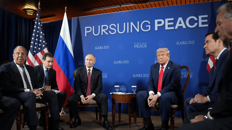 Trump, Putin and Russian and American officials