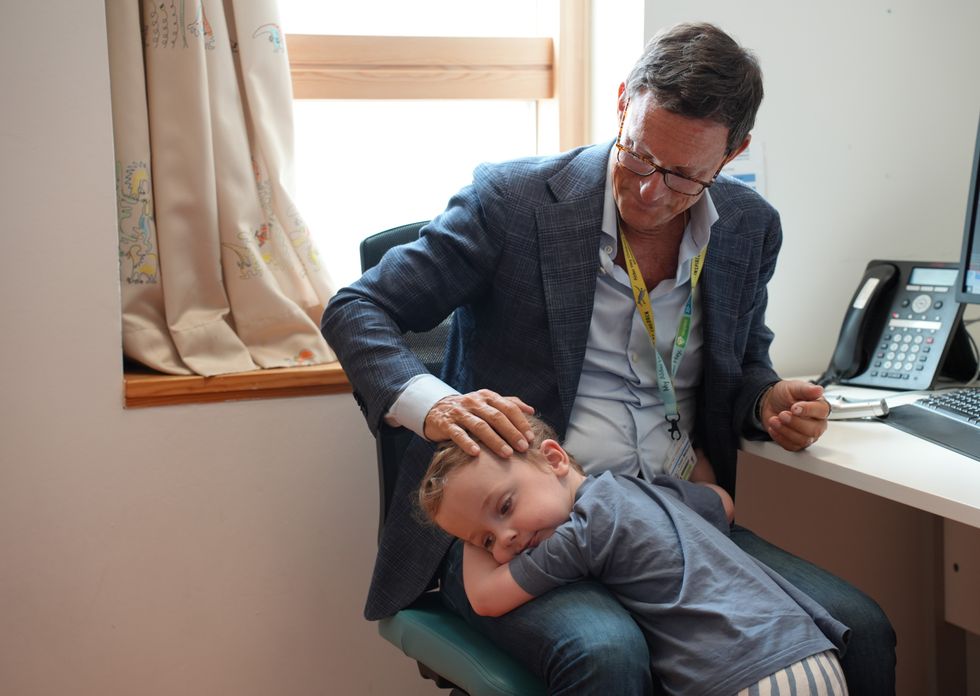 \u200bConor with surgeon Conor Mallucci