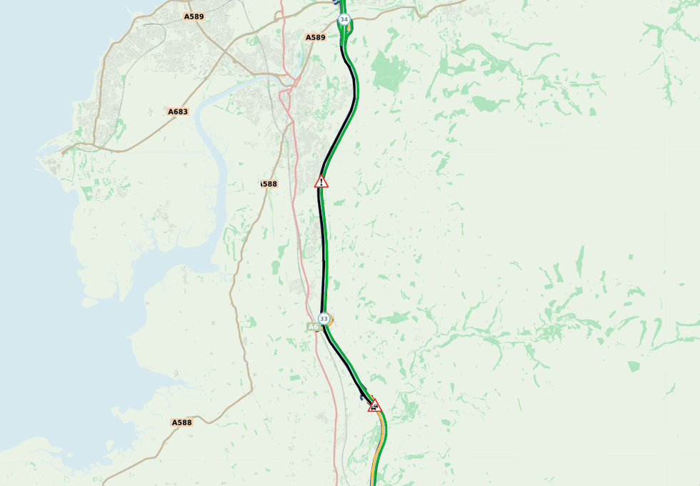\u200bNormal traffic conditions are not expected to return until at least 2.15pm