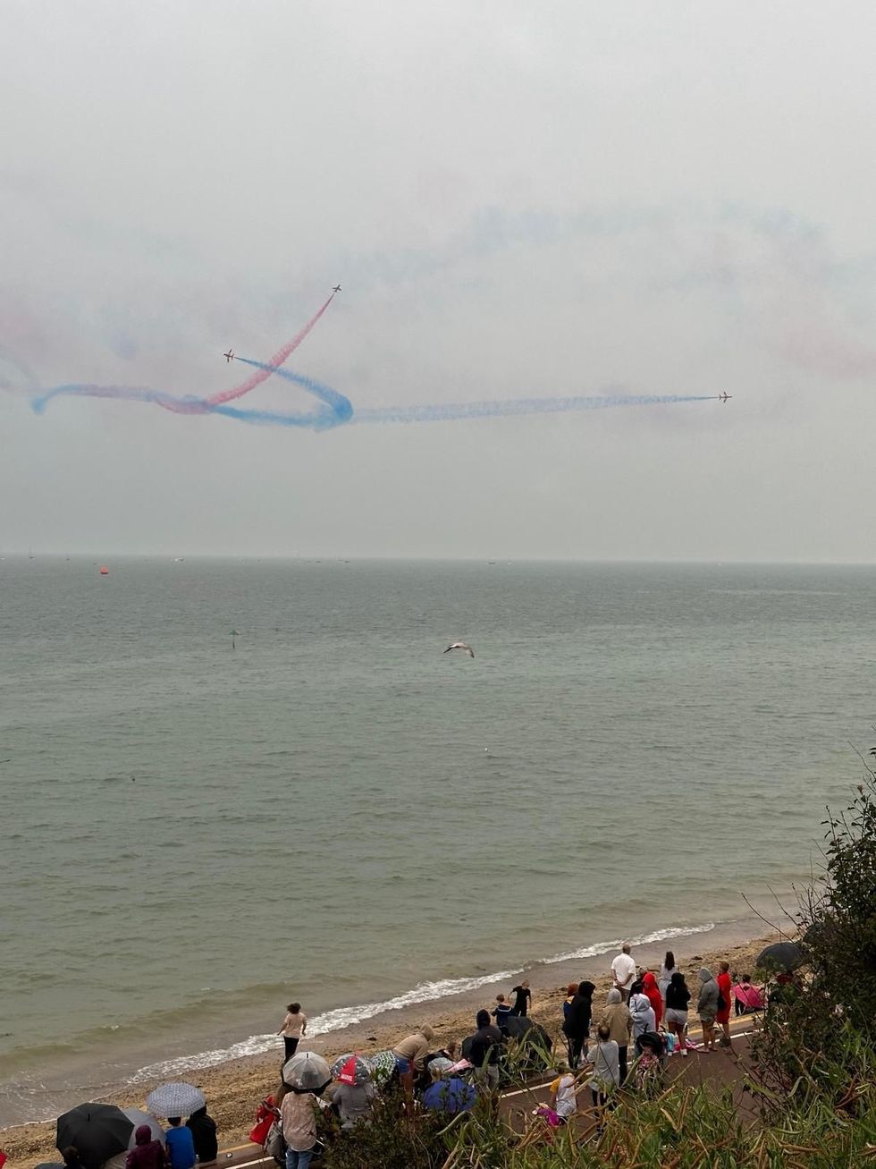 \u200bRed Arrows taking part in Clacton Airshow