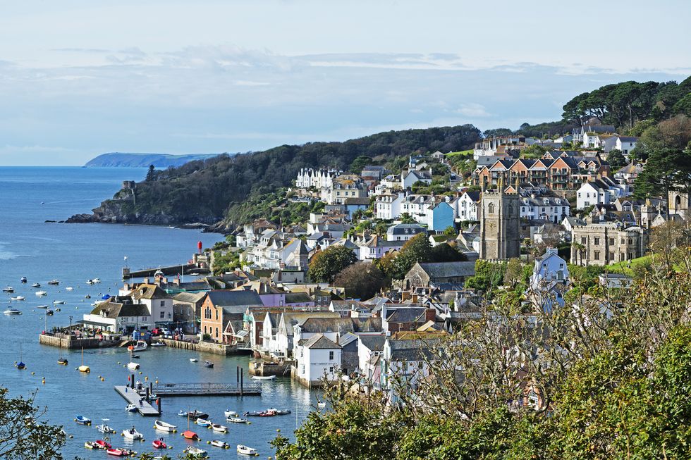 \u200bThe coastal village of Fowey in Cornwall,