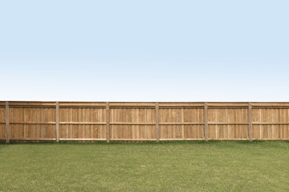 \u200bThe garden fence caused controversy (file pic)