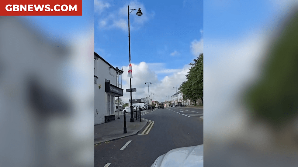 \u200bThe Union Jack and St George's flags