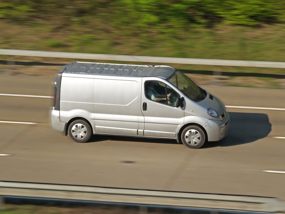 Van on UK roads