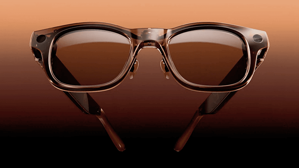 Vive Eagle smart glasses in coffee brown