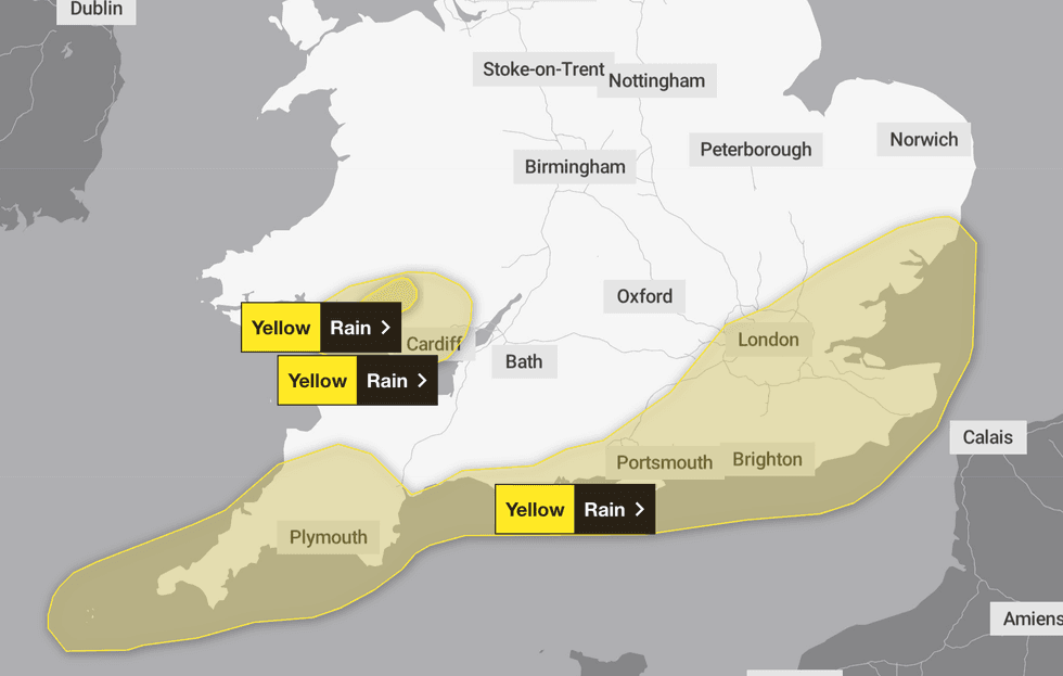 Yellow weather warning